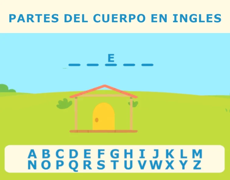 juego en inglés para niños partes del cuerpo