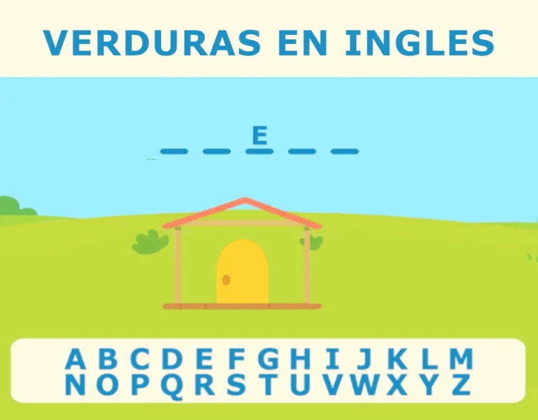 juego online en inglés: Ahorcado de las verduras