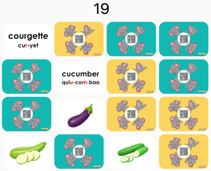 juego de ingles online memorama